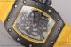 1:1 Replica Richard Mille RM 055 Skeleton Dial Yellow Rubber PVD Watch