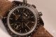 Omega Speedmaster Co-Axial Chronograph Dark Side of the Moon Swiss Valjoux 7750 Automatic Ceramic Case with Black Dial Stick Markers and Brown Leather Strap (EF)