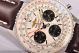 1:1 Replica Breitling Navitimer 01 Chrono White Dial Brown Leather Steel Watch  (JF)