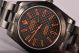 Fake Rolex Milgauss Black Dial Orange Markers Full PVD Watch