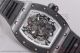 Richard Mille RM 055 Skeleton Dial Black Rubber PVD Best Replica Watch