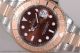 Best Replica Rolex Yacht-Master 40 Brown Dial Rose Gold/Steel Watch (BP)