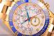 Best Replica Rolex Yachtmaster II Chrono White Dial Full Yellow Gold Watch (BP)