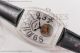 Franck Muller 1:1 Replica Casablanca Diamonds Dial Black Leather Steel/Diamonds Watch