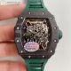 Richard Mille RM035-02 Best Edition Skeleton Dial Green Crown on Green Rubber Strap