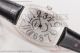 1:1 Replica Franck Muller Casablanca Diamonds Dial Black Leather Steel/Diamonds Watch
