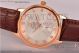 Fake Omega De Ville Co-Axial Silver Dial Brown Leather Rose Gold Watch