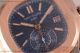 Fake Patek Philippe Nautilus Chrono Blue Dial Rose Gold/Steel Watch (BP)