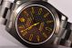 Fake Rolex Milgauss Black Dial Yellow Markers Full PVD Watch
