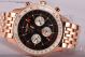 1:1 Replica Breitling Navitimer GMT Chrono Black Dial Full Rose Gold Watch