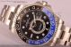 Fake Rolex GMT-Master II Chronomete Black Dial Black/Blue Bezel Steel Watch