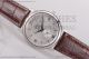 Omega Fake De Ville Co-Axial Silver Dial Brown Leather Steel Watch