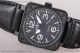 Replica Bell&Ross BR 01-92 Black Dial Black Leather PVD Watch