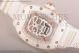 1:1 Replica  Richard Mille RM 52-01 Skeleton Dial White Rubber Rose Gold Watch