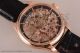 Replica Pateck Philippe Complicated Skeleton Dial Black Leather Rose Gold Watch (GF)