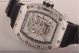 Fake Richard Mille Skeleton Dial Black Rubber Steel Watch