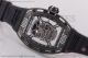 Richard Mille RM 52-01 1:1 ReplicaSkeleton Dial Black Rubber PVD Watch