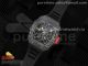 RM035 Carbon SONIC Best Edition Skeleton Dial on Black Rubber Strap Clone RMUL2 V2