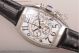 Fake Franck Muller Mariner Chrono White Dial Black Leather Steel Watch