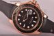 1:1 Replica Rolex Yachtmaster I Rolex 3135 Black Dial Black Rubber Rose Gold Watch (BP)